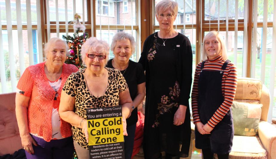 Lanchester Court residents joined by Norwich Housing Society staff