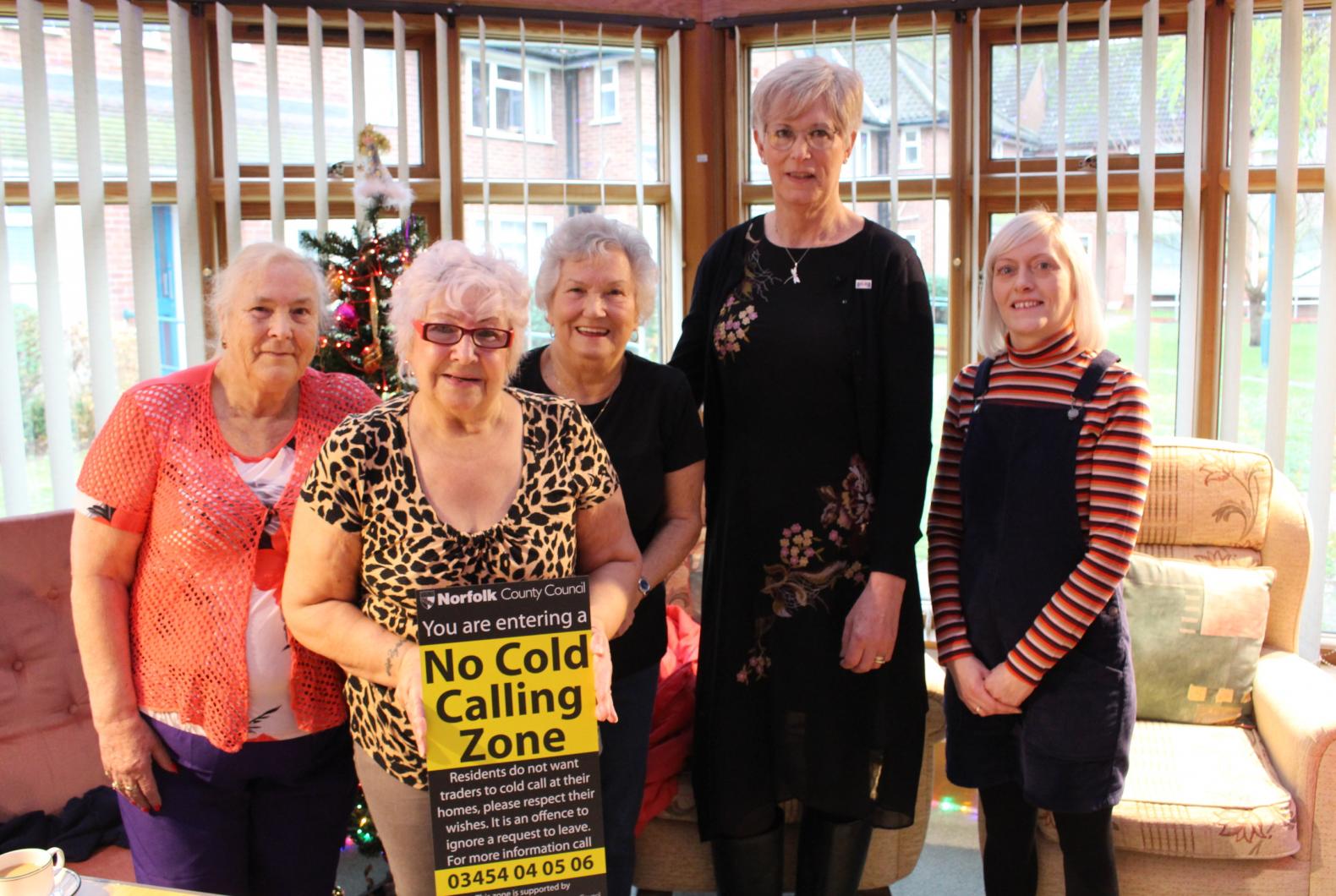 Lanchester Court residents joined by Norwich Housing Society staff